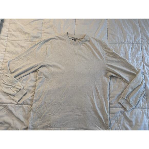 Jackson Hole Cream Men's Long Sleeve Basic Shirt Large Beige Casual Classic - Picture 1 of 6